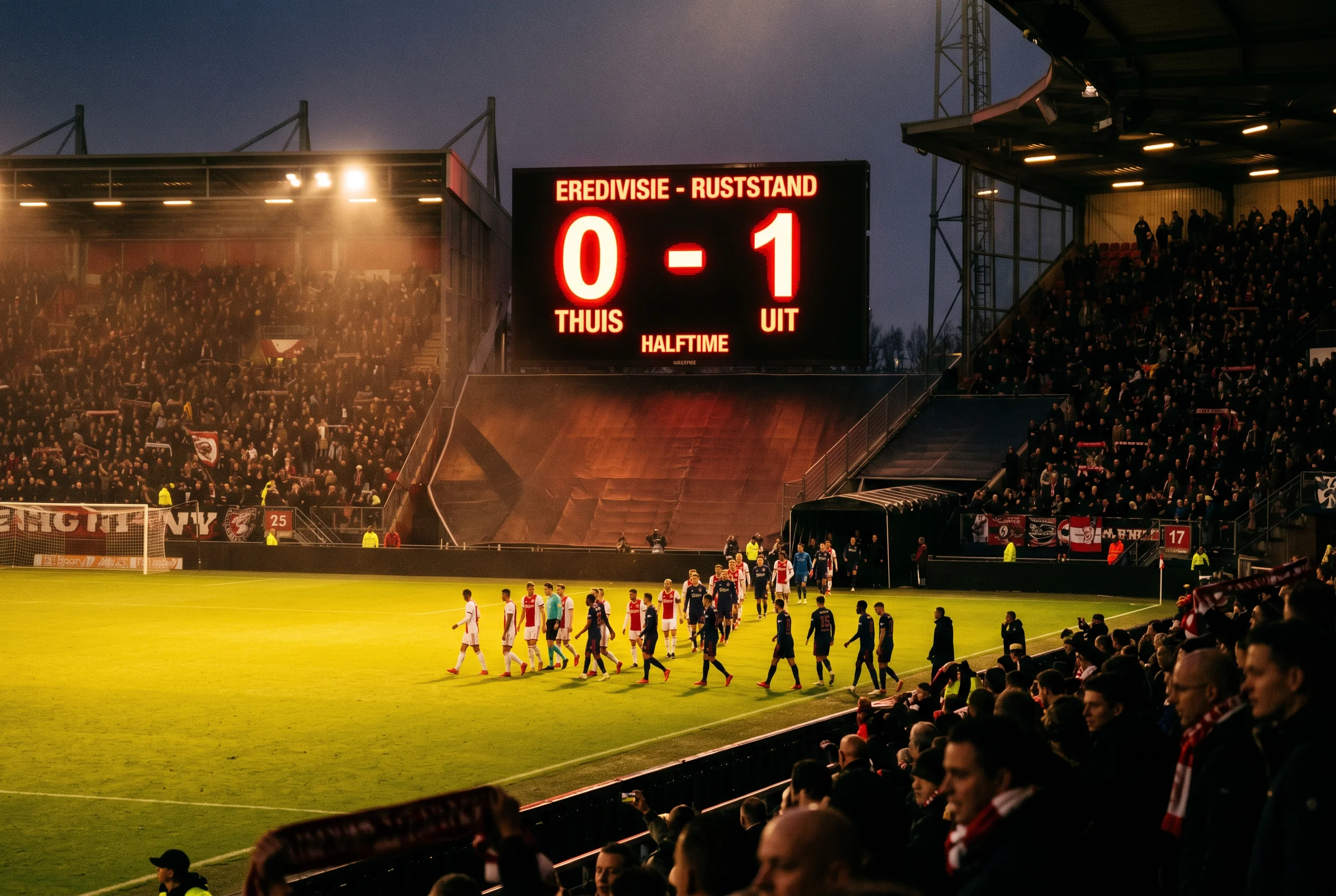 Analyse van halftime/fulltime weddenschappen op de Eredivisie met omslagen en patronen