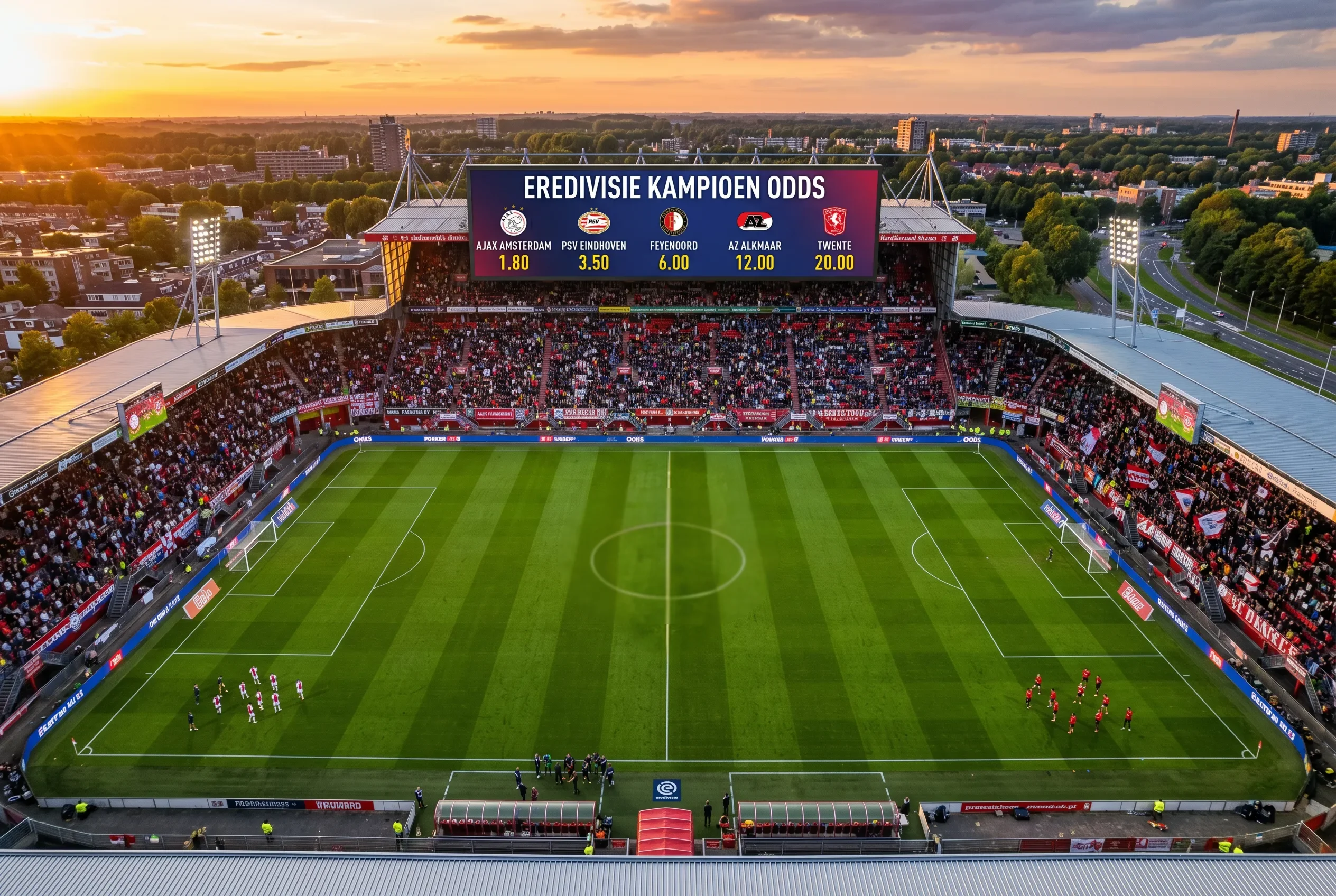 Analyse van de kampioen-odds voor het Eredivisie-seizoen 2025/26 met quoteringen van PSV, Ajax en Feyenoord